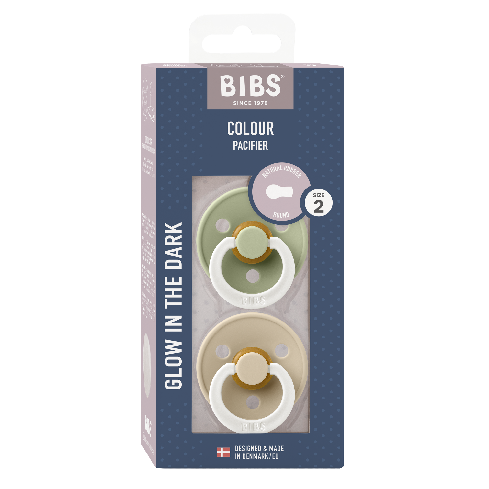 Bibs, 2, Sut Night, Sage Glowvanilla Glow, 2 Pak, 6 18 Mdr. - Bibs Baby  - 5713795244577