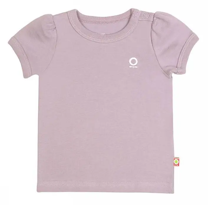 Sea Fog Shirt Til Baby Rosa økologisk Bomuld Med Puff - Katvig Baby  - 5705492264514