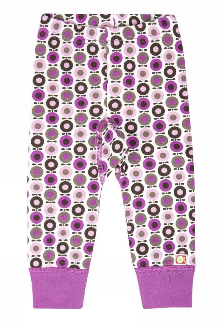 Lilla Miniæble Baby Leggings Med Lilla Kant - Katvig Baby  - 5705492981299