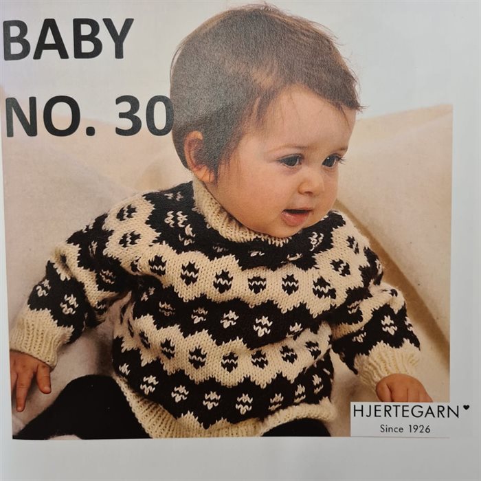 Færøsk Sweater Baby Hæfte Fra Hjertegarn - Baby