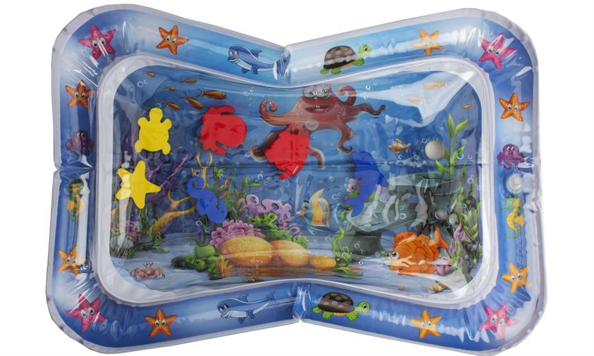 Magni Baby Vandlegemåtte Blå Med Havdyr 60x66 - Magni Baby  - 5707594036495