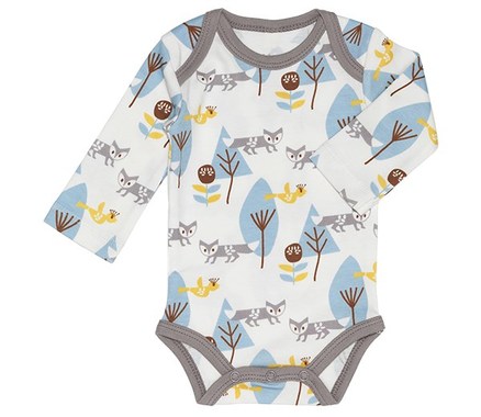 Fresk Body Med Lange ærmer Ræv Blå - Fresk Baby  - 8718754230537