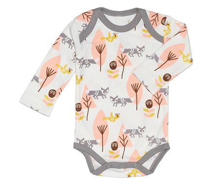 Fresk Body Med Lange ærmer Ræv Rosa - Fresk Baby  - 8718754230575