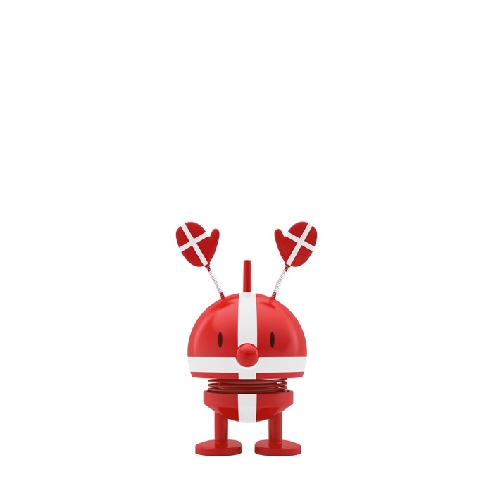 Hvid Hoptimist Roligan Bumble Danmark Rød Lille - Hoptimist Baby  - 5710350900817