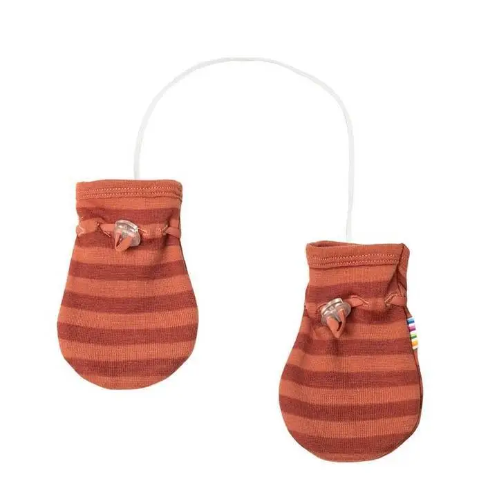 Rød Strib Luffer Rødstribet Uld - Joha Baby  - 5705492162056