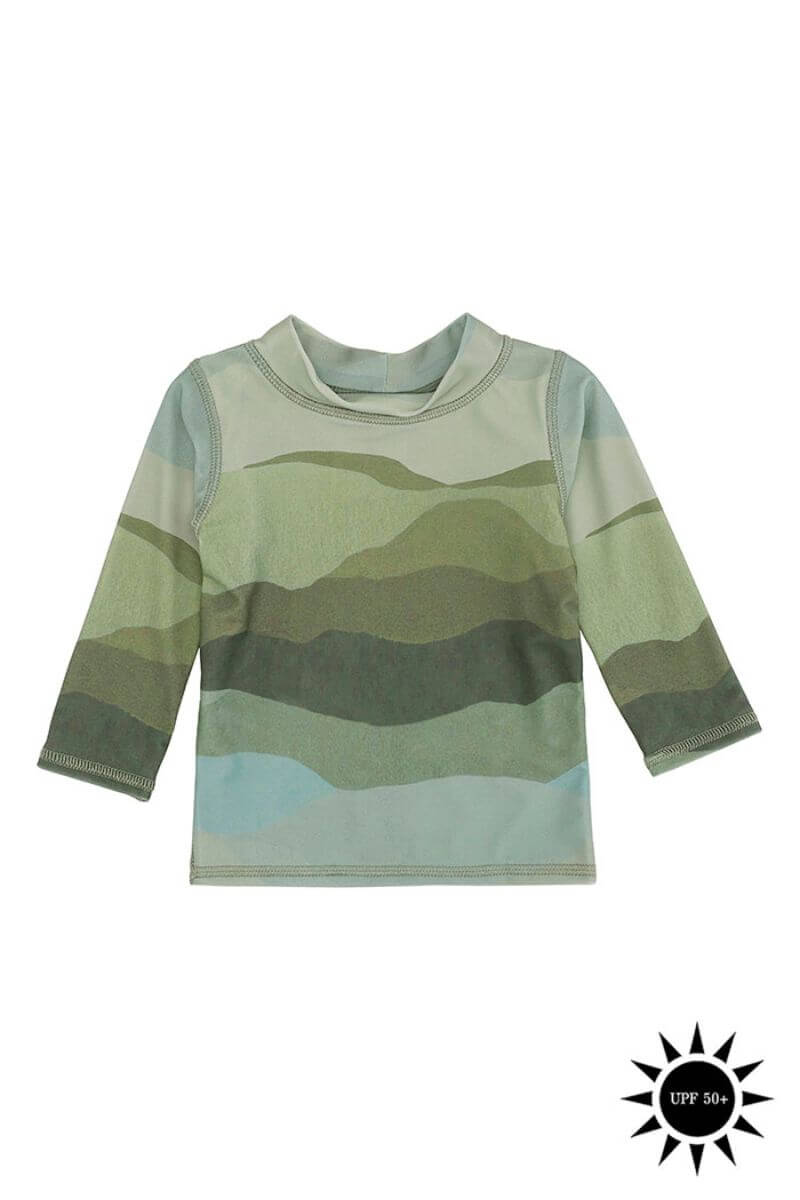 AOP Landscape Soft Gallery Badebluse Baby Astin Sun Shirt 8012 Mdr. - Soft Gallery Baby  - 5711913368013
