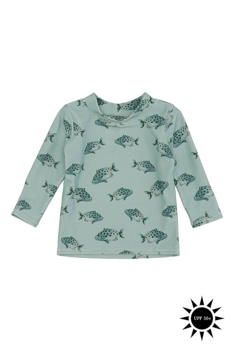 Jadeite AOP Spo Soft Gallery Badebluse Baby Astin Sun Shirt Tfish 623 Mdr. - Soft Gallery Baby  - 5711913368273
