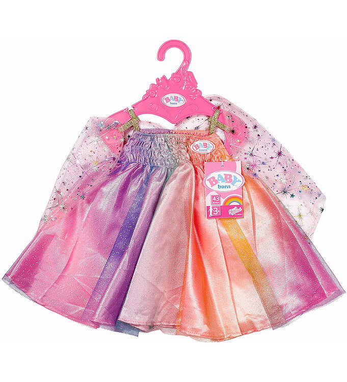 Baby Born Dukketøj Rainbow Dress - Baby Born Baby  - 4001167836132