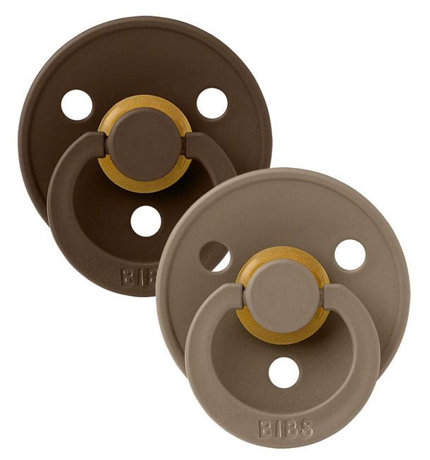 Bibs Sutter Colour 2 Pak Mochadark Oak - Bibs Baby  - 5713795198771