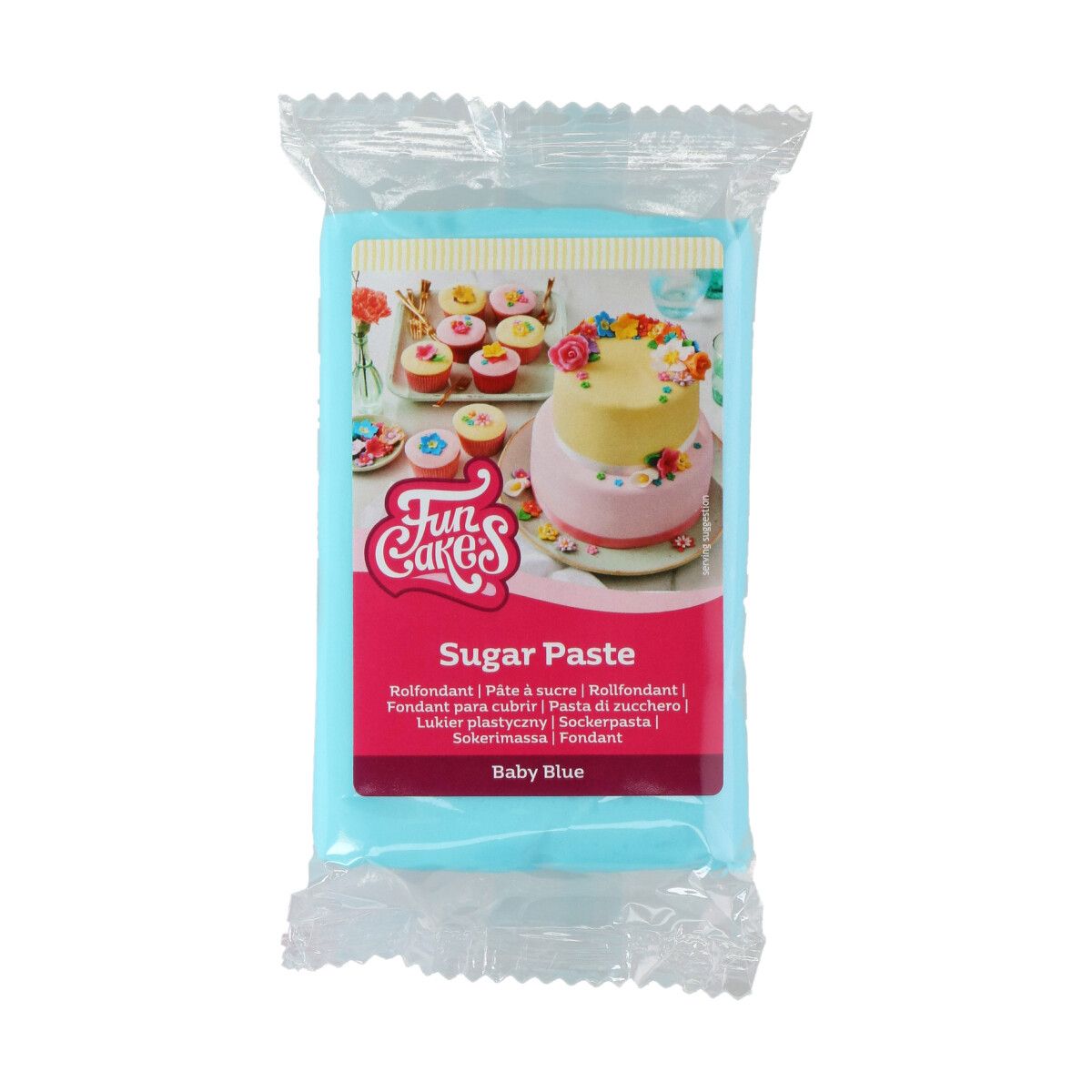 Fondant Baby Blå 250g Funcakes Bedst FØr 1224 - Funcakes Baby