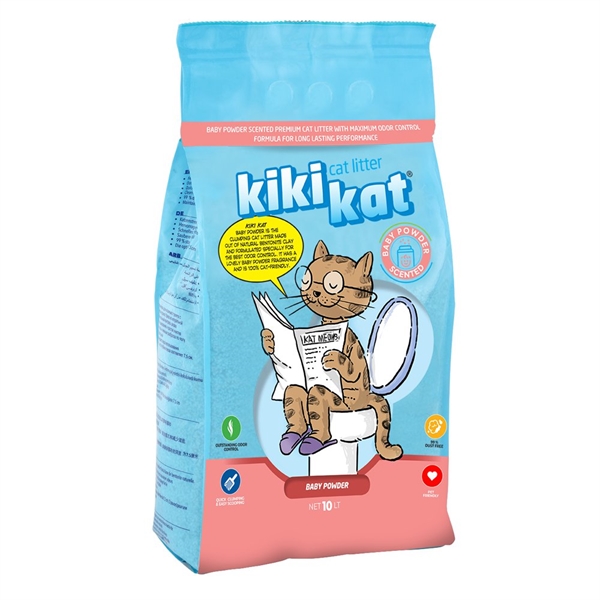Kiki Kat Kattegrus Med Babypudder Liter - Baby  - 8682408688121