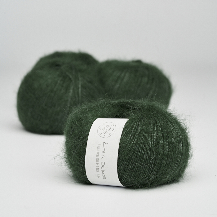 Deluxe Silk Mohair Armygrøn 36 - Krea Deluxe Baby