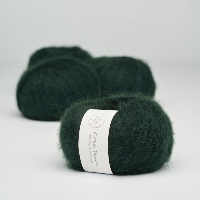 Deluxe Silk Mohair Flaskegrøn 45 - Krea Deluxe Baby