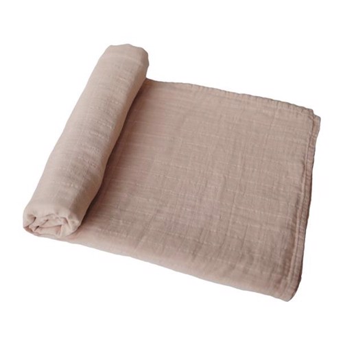 Mushie Babysvøb Swaddle Pale Taupe - Mushie Baby  - 7426999779230