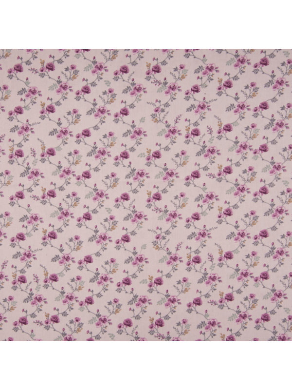 Baby Sengetøj Mørk Lilla Blomster Baby Sengesæt Legekammeraten - Baby