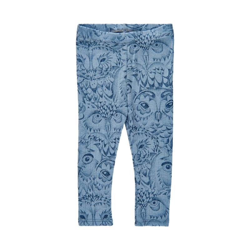 Ashley Blue Soft Gallery Sgbob Baby Paula Wool Leggings Aop Owl 623 Mdr. - Soft Gallery Baby  - 5711913523979