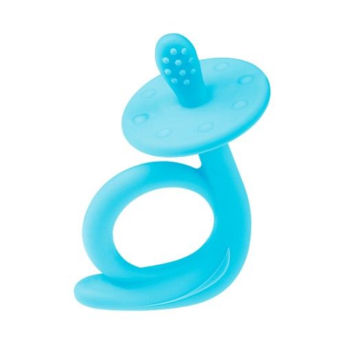 Akuku Silikonebider Blå Snegl - Baby  - 5907644001149