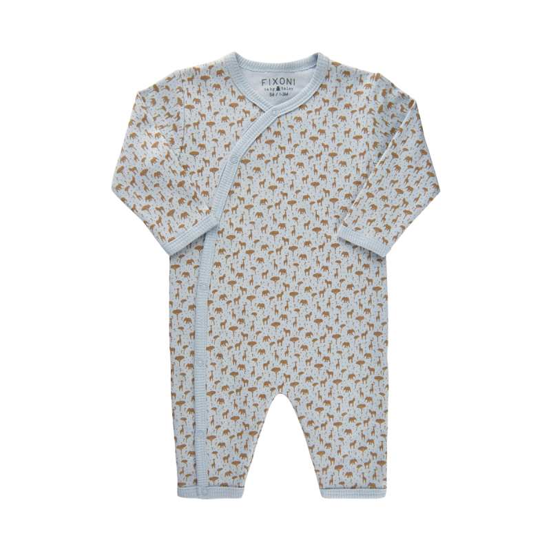 Baby Blue Fixoni Nightsuit Feet Natdragt 62 - Fixoni Baby  - 5714625370107