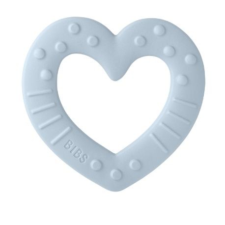 Bibs Baby Bitie, Bidering, Heart, Baby Blue - Bibs Baby  - 5713795220052