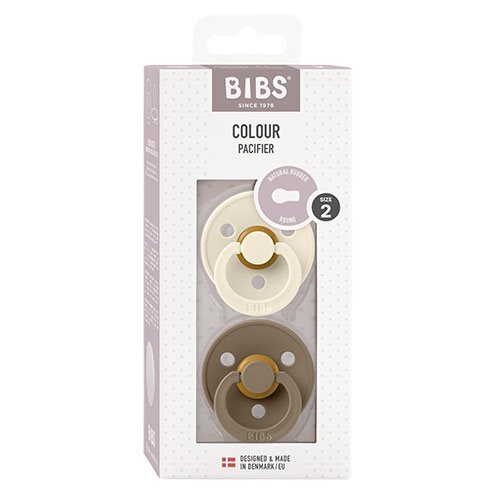 Bibs Colour Latex Size Ivory Dark Oak Pack - Bibs Baby  - 5713795203451