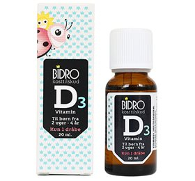 Bidro D3 Vitamin Dråber Baby Ampbull 20ml. - Baby  - 5703022005613