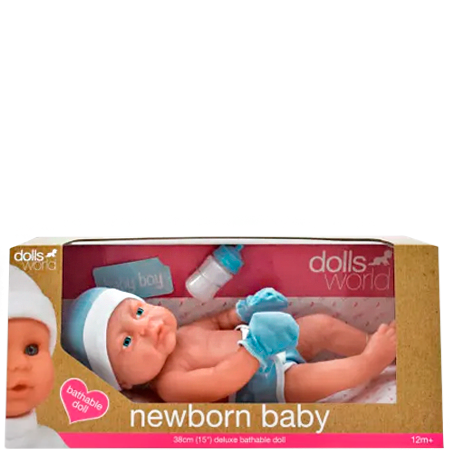 Dolls World Newborn Baby Boy Dukke - Dolls World Baby  - 5018621088173