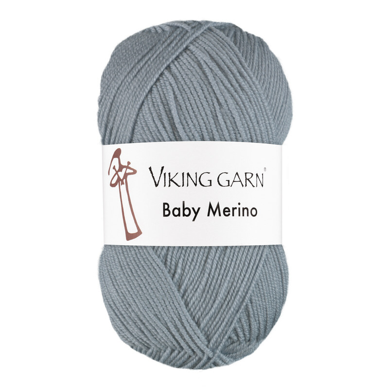 Viking Baby Merino 223 Gråblå, Merinould, Fra Viking - Viking Baby  - 7071281292234
