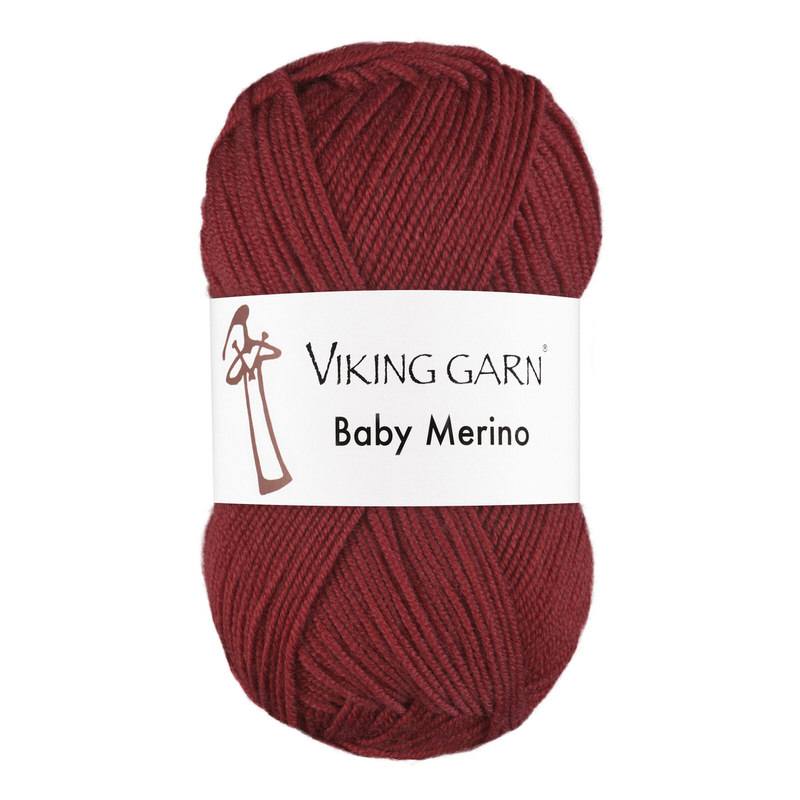 Viking Baby Merino 256 ørkerød, Merinould, Fra Viking - Viking Baby  - 7071281292562