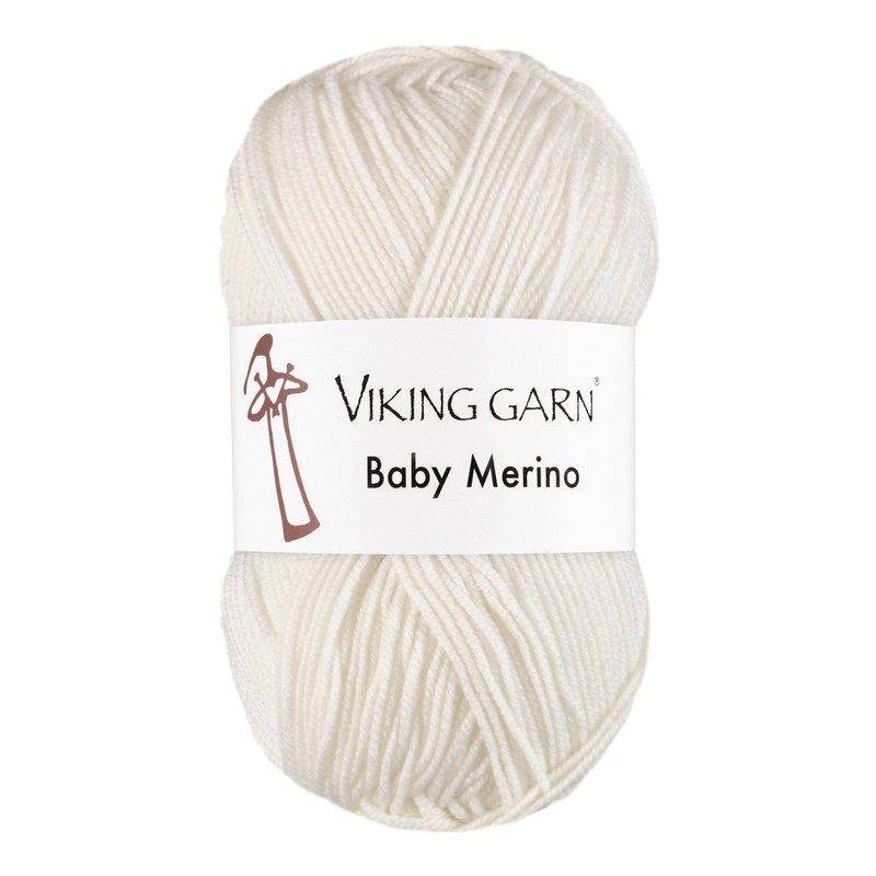 Viking Baby Merino 200 Hvid, Merinould, Fra Viking - Viking Baby  - 7071281292005