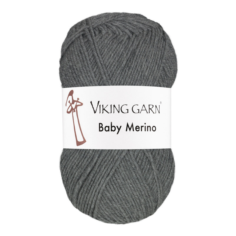 Viking Baby Merino 215 Grå, Merinould, Fra Viking - Viking Baby  - 7071281292159