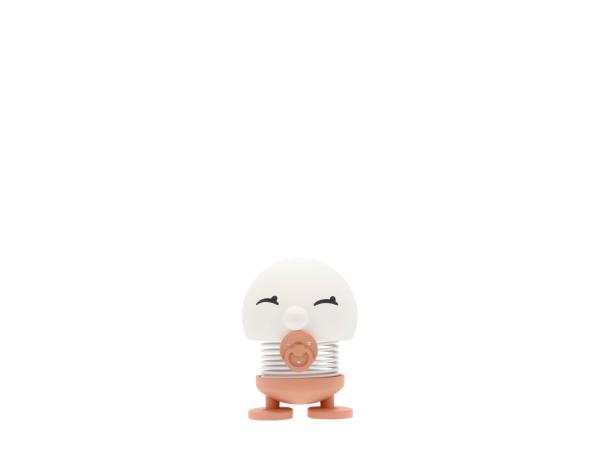 Rosa Hoptimist Baby Bimble Med Sut Hvid Lille - Hoptimist Baby  - 5722000322474