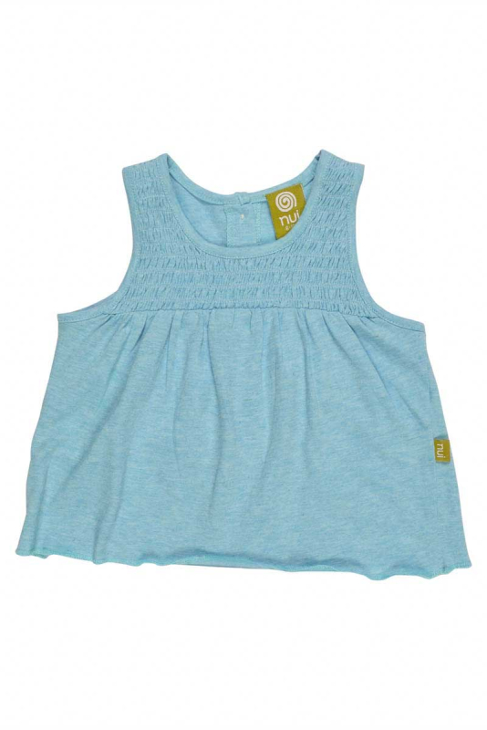 Blåmeleret Jersey Blusetop - Nui Organics Baby