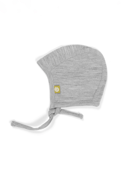 Gråmeleret Baby Uldhjelm - Nui Organics Baby  - 9420054914909
