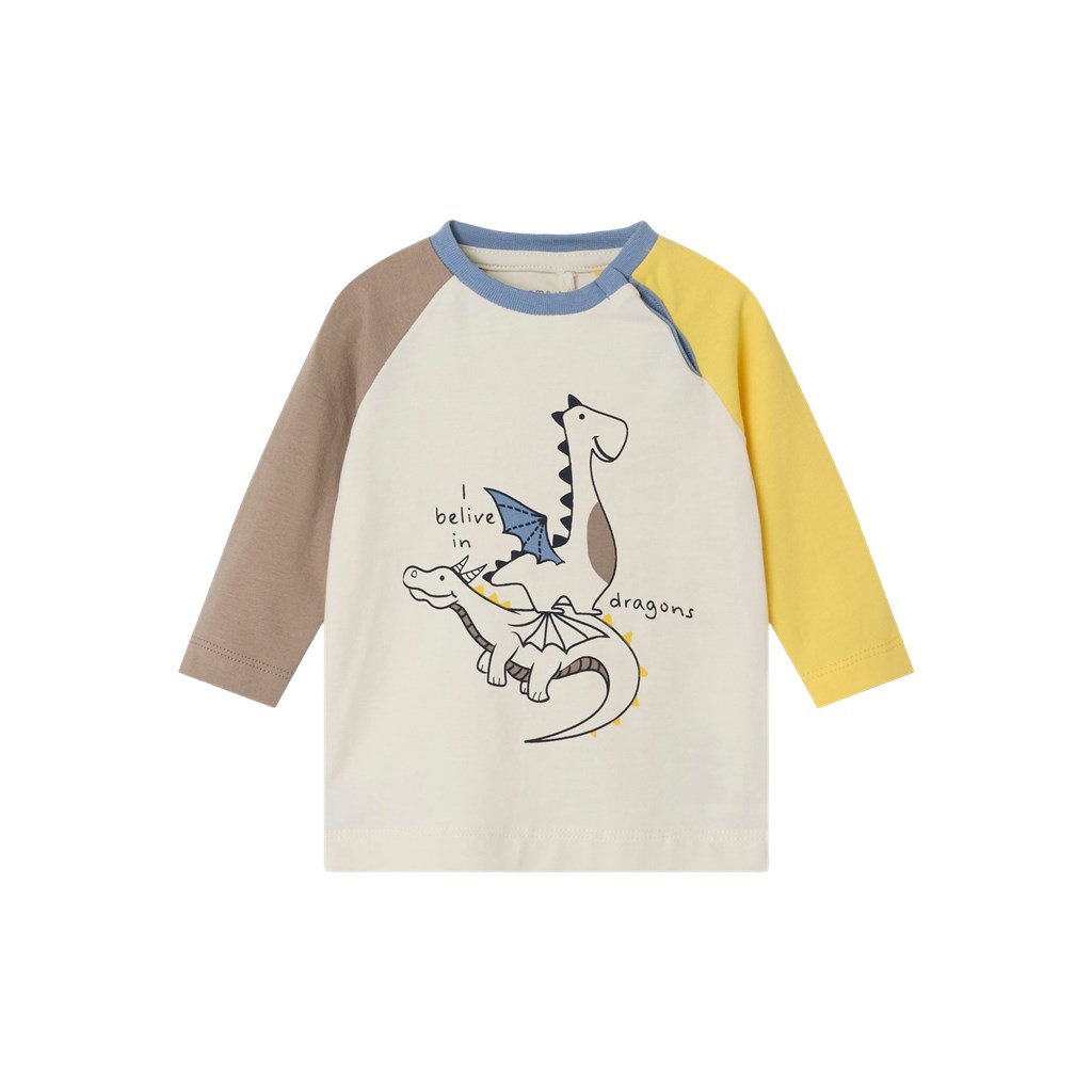 Blå Beige Name Baby Bluse Dish Jet Stream - Name It Baby  - 5715507184324
