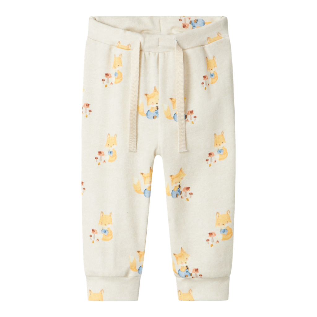 Blå Beige Name Baby Bukser Lox Peyote Melange - Name It Baby  - 5715606620679