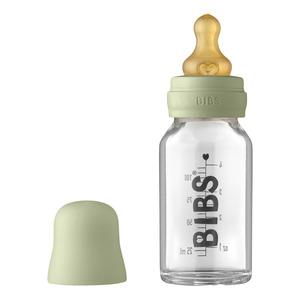 Bibs Baby Glass Bottle Complete Set Latex Sage 110 - Bibs Baby  - 5713795220908