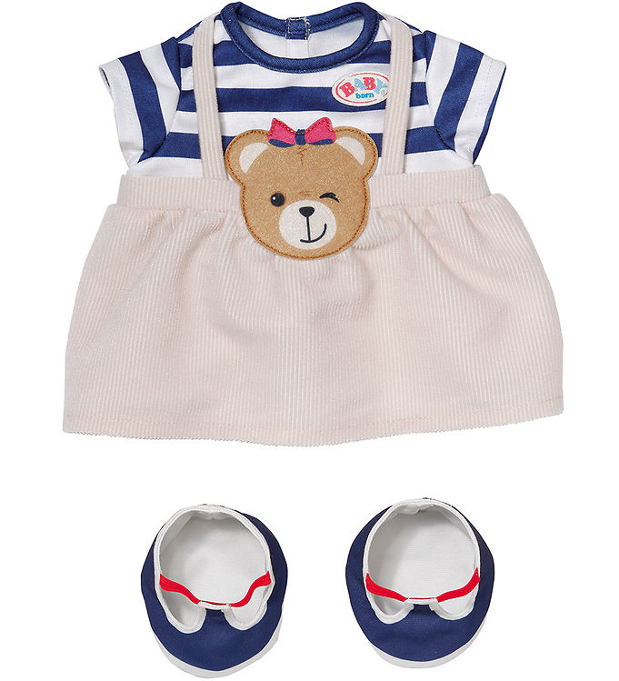Baby Born Dukketøj Bamse Outfit Kjole - Baby Born Baby  - 4001167837177
