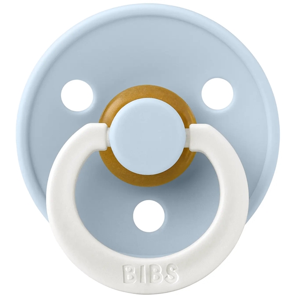 Bibs Sut Colour Glow Str Rund Baby Blue - Bibs Baby  - 5713795210640