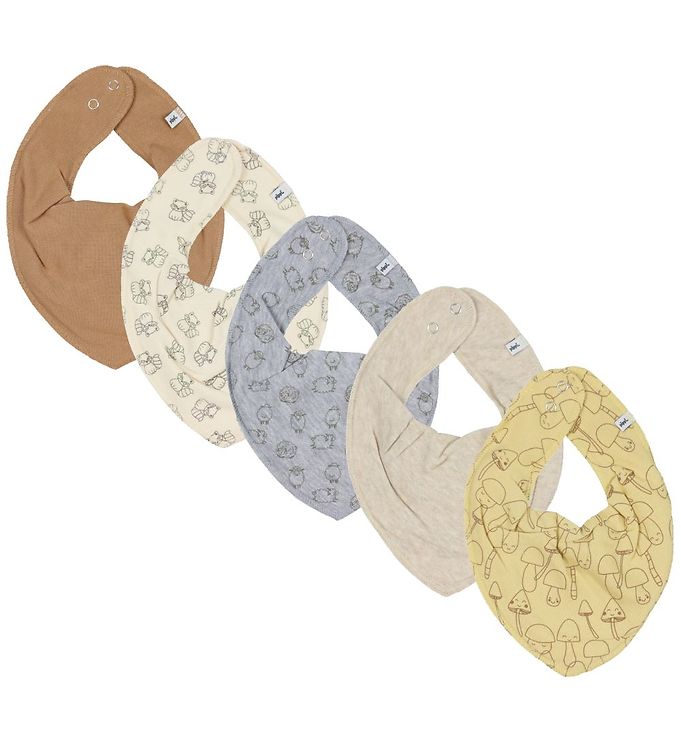 Beige/Brun/Gul Pippi Baby Hagesmæk Pak Straw - Pippi Baby Baby  - 5714625993474