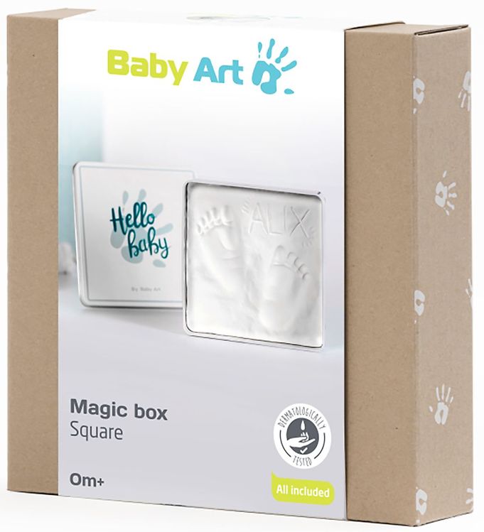 Hvid Baby Art Hånd Fodaftryk Sæt Magic Box Square - Baby Art Baby  - 3220660304417