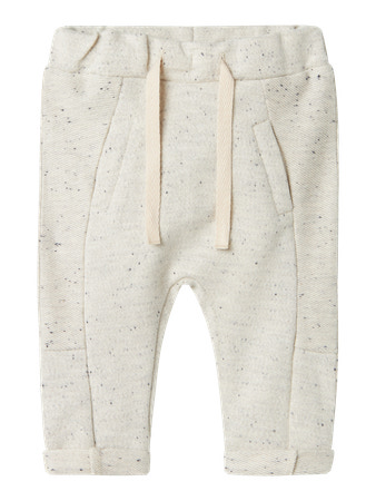 Beige Name Baby Sweatpants Donaldo Peyote Melange - Name It Baby  - 5715714729714