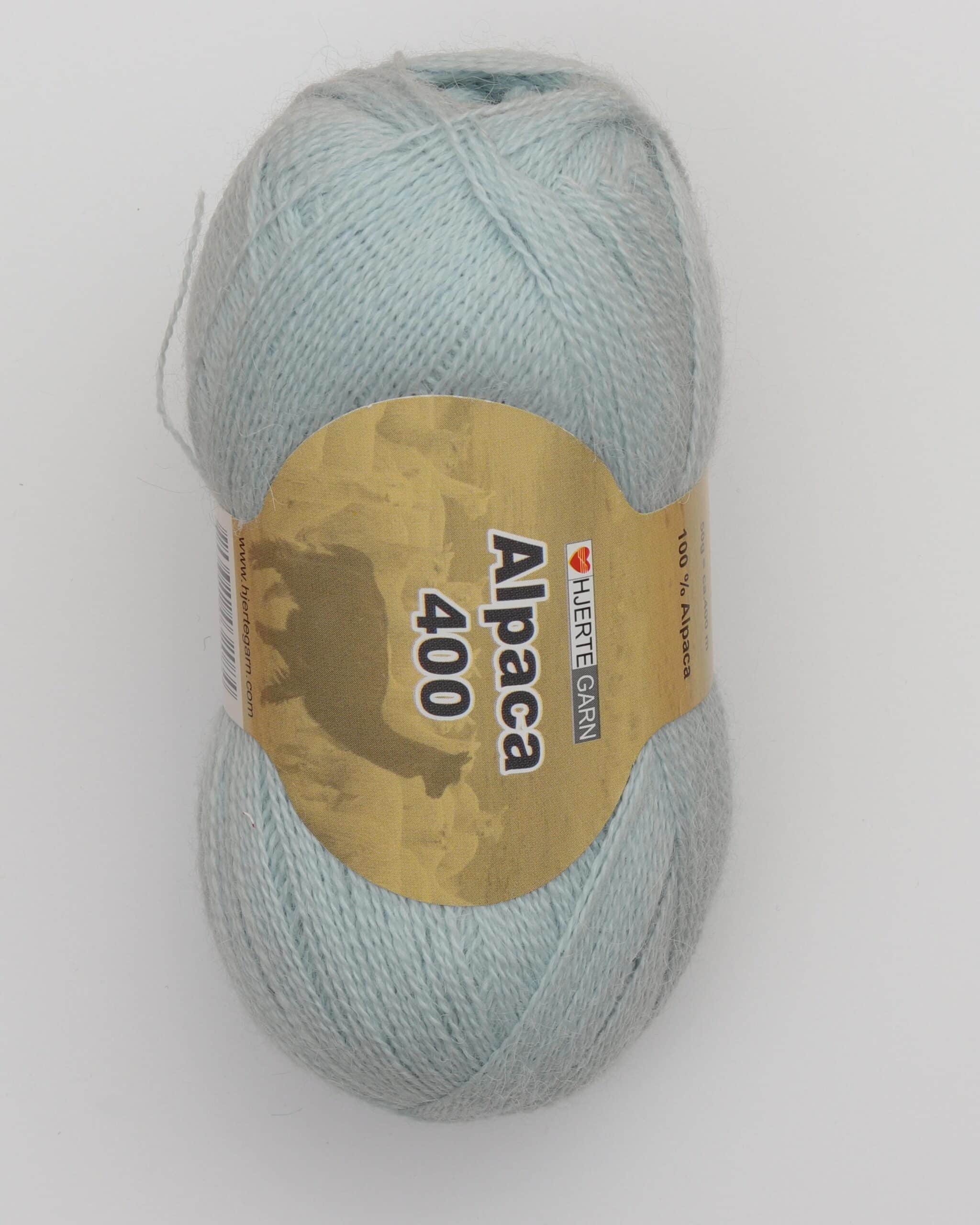 Alpaca 400 Fra Hjertegarn Flere Farver 8734 Baby Lyseblå 100 Alpaka - Hjertegarn Baby