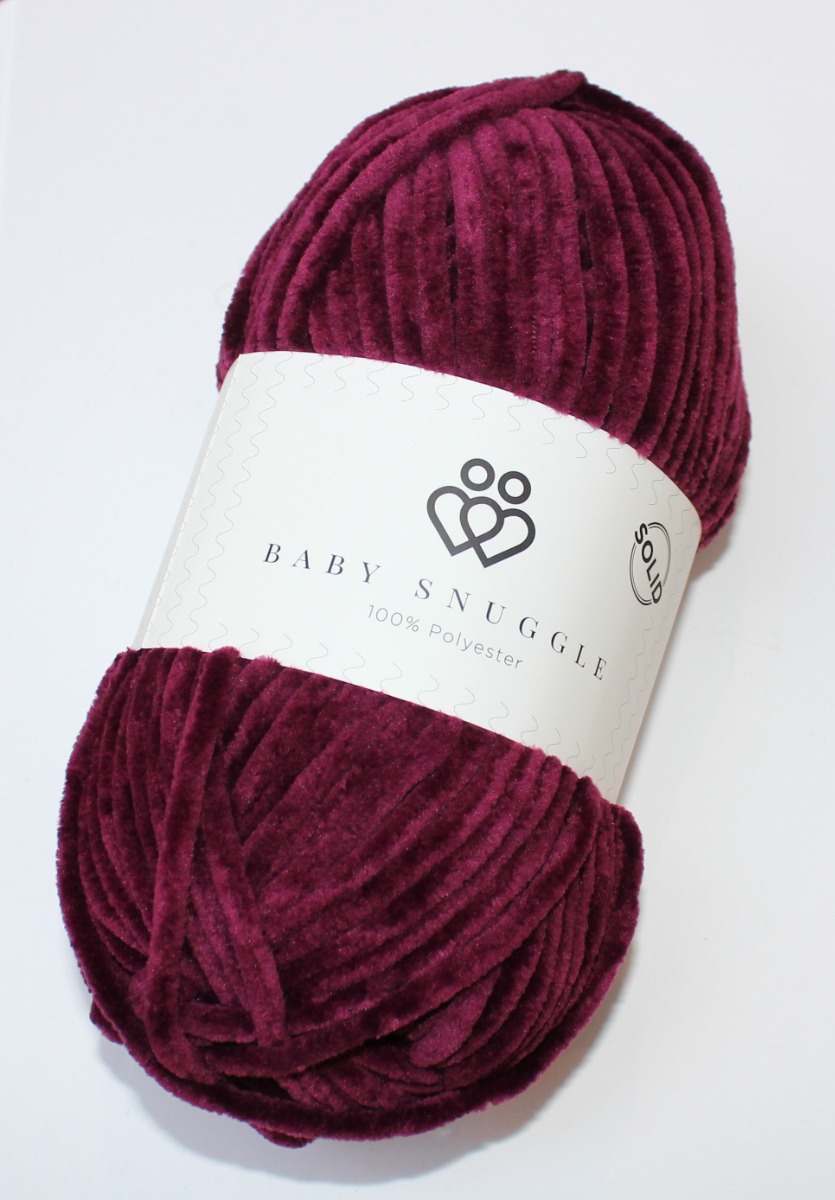 Baby Snuggle Solid Borgeaux Farve 100g - Baby  - 15714421130995