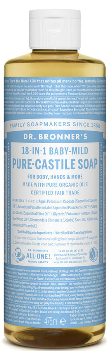 Bronner Baby Mild Pure Castile Soap 475ml - Baby  - 0018787241509