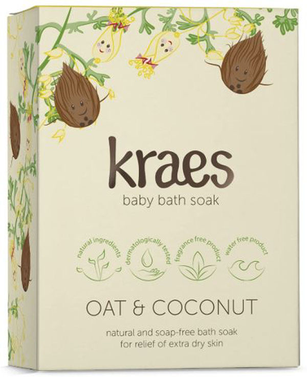 Kraes Baby Bath Soak Oat & Coconut 200g - Baby  - 5744000340548