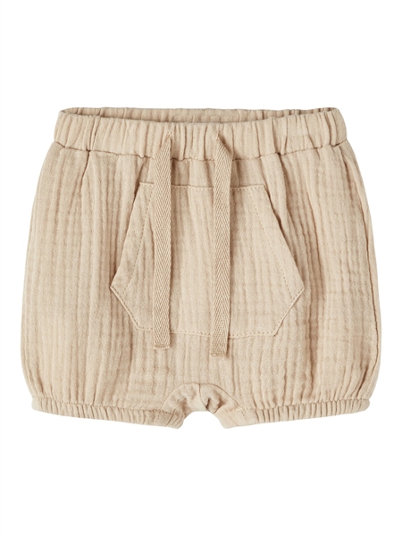 Beige Brun Name Baby Shorts Helan Humus - Name It Baby  - 5715367393270