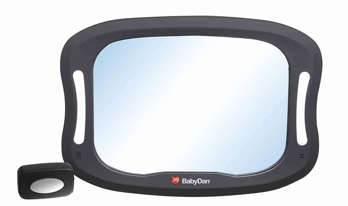 Babydan Bagsædespejl Led Lys - Baby Dan Baby  - 5705548045371