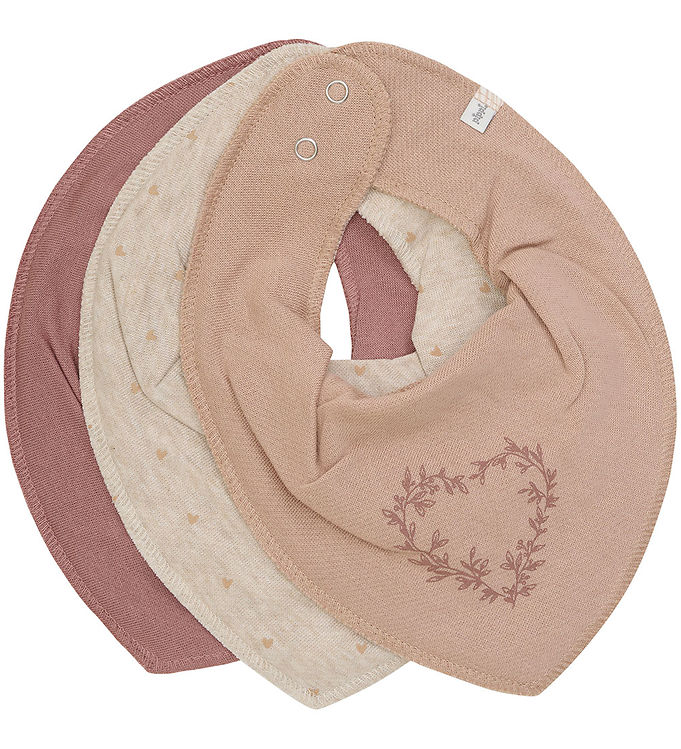 Beige/Brun/Rød Pippi Savlesmæk Spids Pak Burlwood - Pippi Baby Baby  - 5713438434778