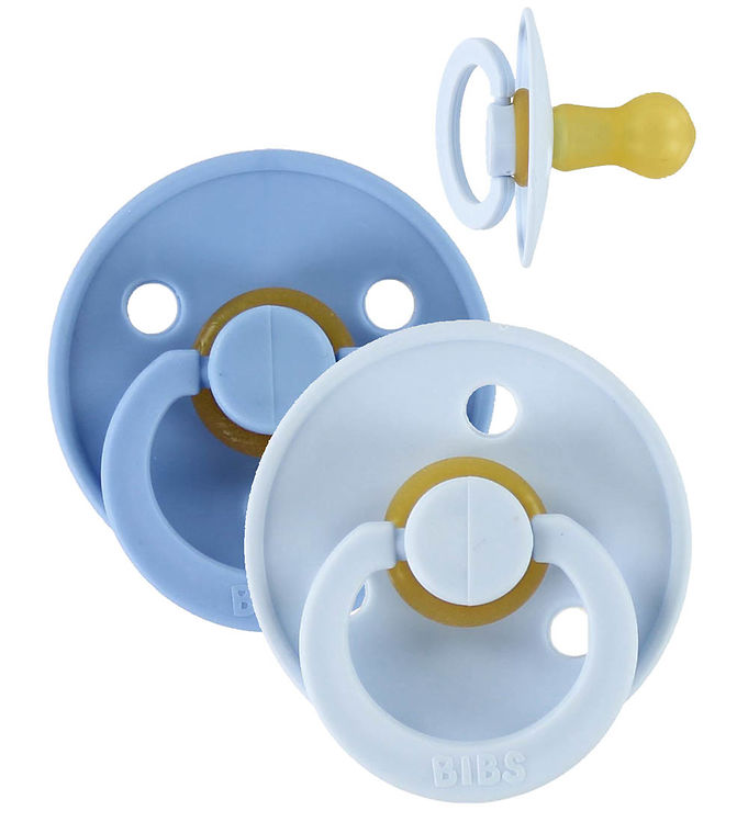 Blå Bibs Colour Sutter Str Pak Rund Sky Blue Baby Blue - Bibs Baby  - 5713795120192