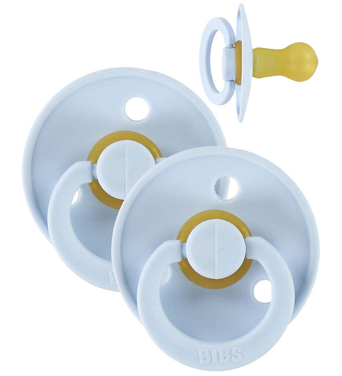 Blå Bibs Colour Sutter Str Pak Rund Baby Blue - Bibs Baby  - 5713795215133